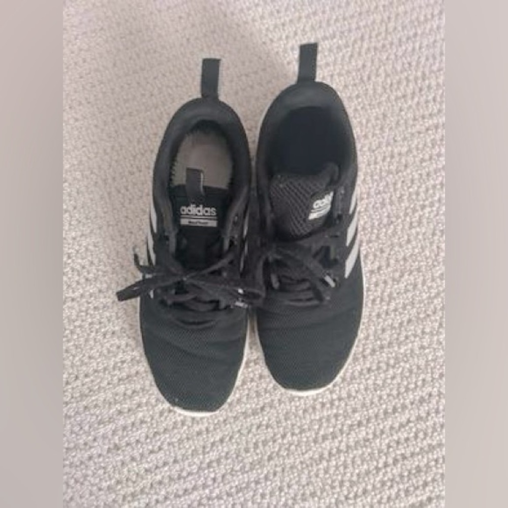 Adidas Size 3 Youth Shoes Black & White